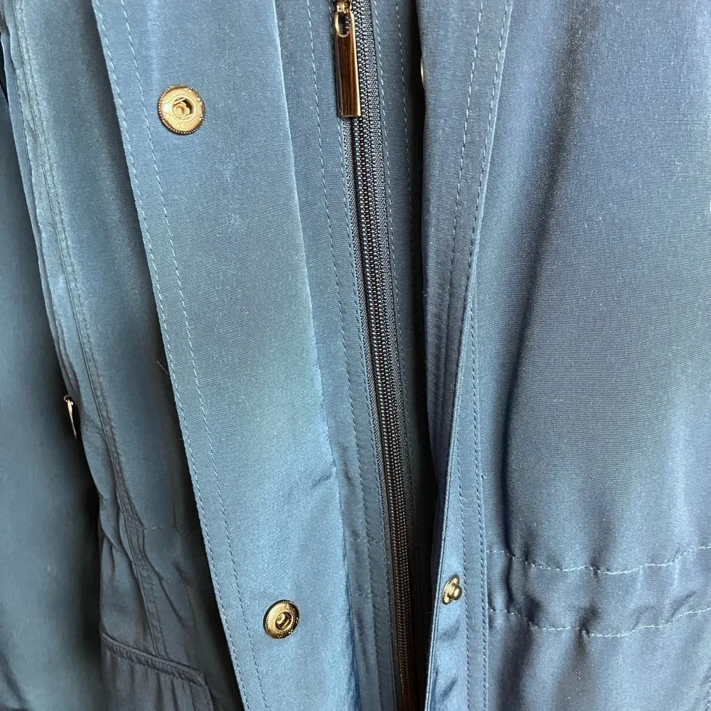Women’s Midweight Insulated Coat/Jacket, Large, Full Front Zip, Blue, Gallery